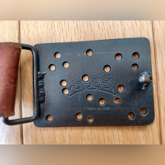 Hand-forged Consellation Belt Buckle & Belt from Steel Toe Studios main image 7